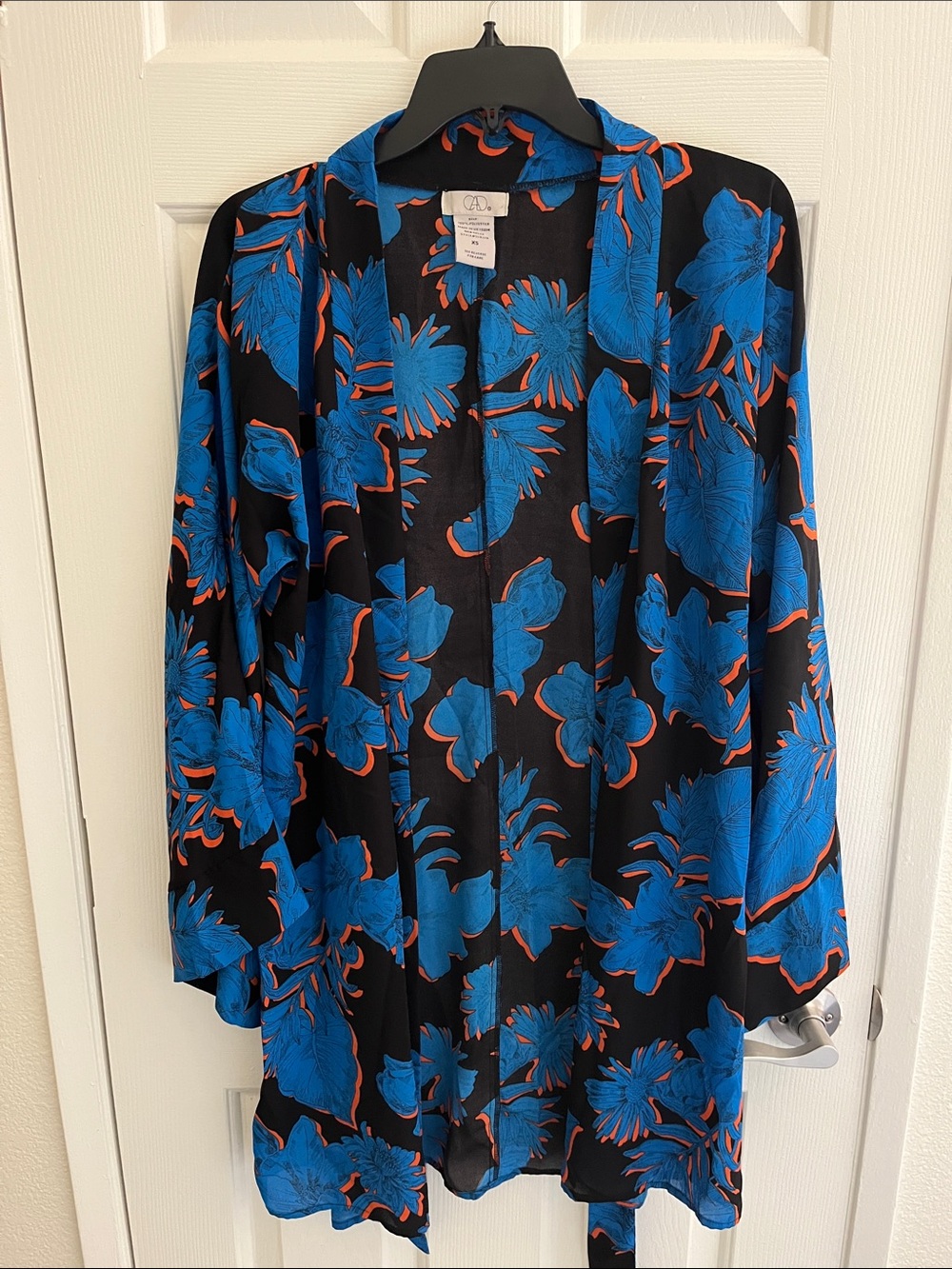 Blue Floral Kimono
